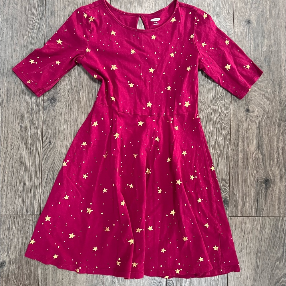 Old Navy Red Starry Kids Dress